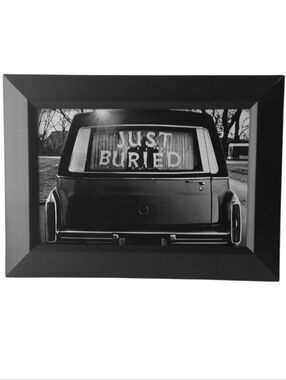 Vintage Funeral Hurse Just Buried Death Oddity Goth Dark Victorian era oddities